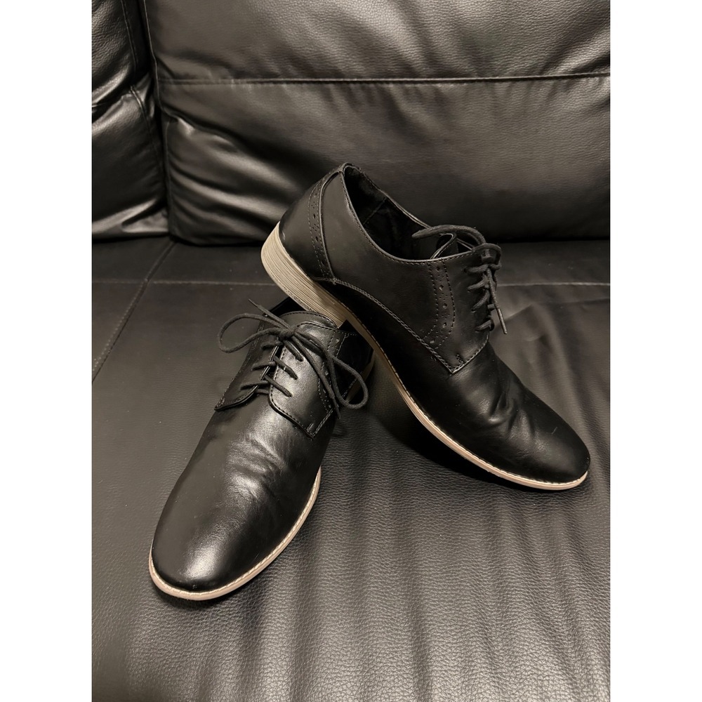 Men's Black Dress Shoes Oxford Brogue Lace Up Formal Fashion Footwear Size 12